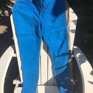 Rich and Skinny Vibrant Turquoise Blue Jeans, 29
